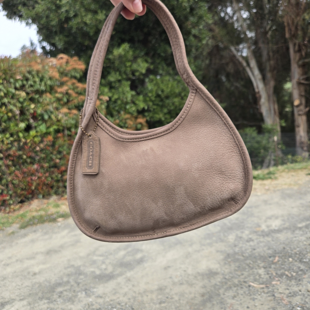 Coach Mini Shoulder Bag in Taupe Brown